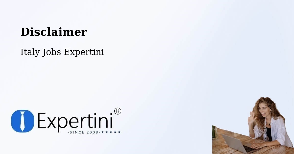 Disclaimer – Dosimo - Italy Jobs Expertini