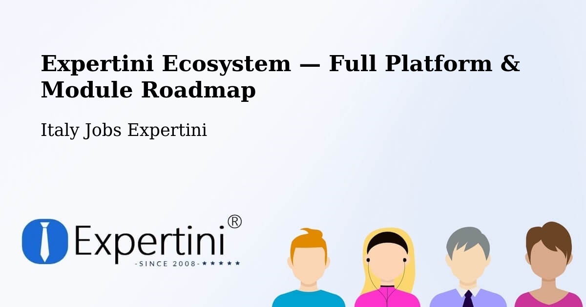Expertini Ecosystem — Full Platform & Module Roadmap – Dosimo
