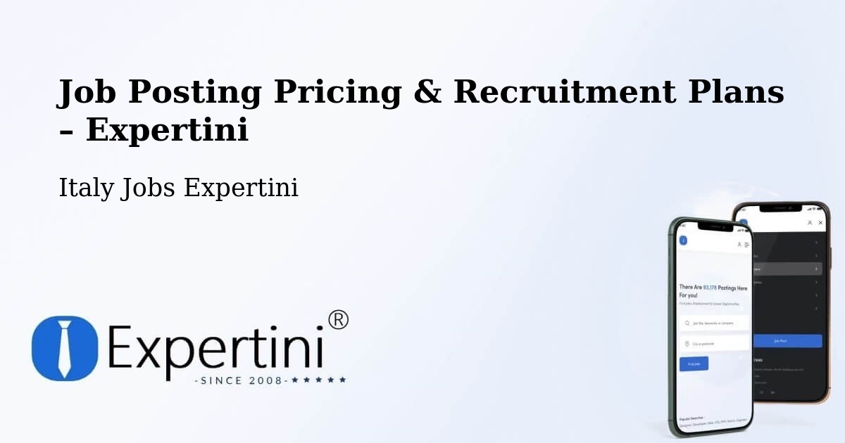 Job Posting Pricing & Recruitment Plans – Dosimo - Dosimo, Italy Jobs Expertini